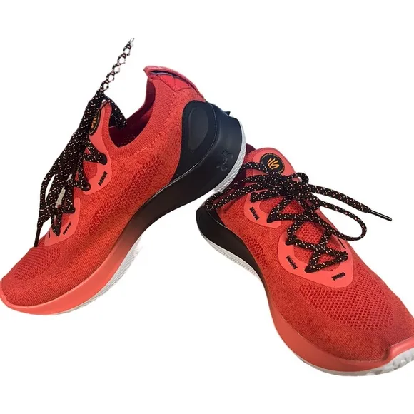 Under Armour UA Curry Flow Go Running Shoes 3023814-604 Size 7.5 Coral