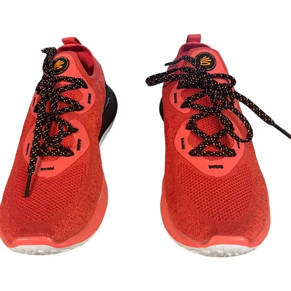 Under Armour UA Curry Flow Go Running Shoes 3023814-604 Size 7.5 Coral