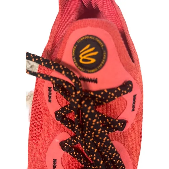 Under Armour UA Curry Flow Go Running Shoes 3023814-604 Size 7.5 Coral