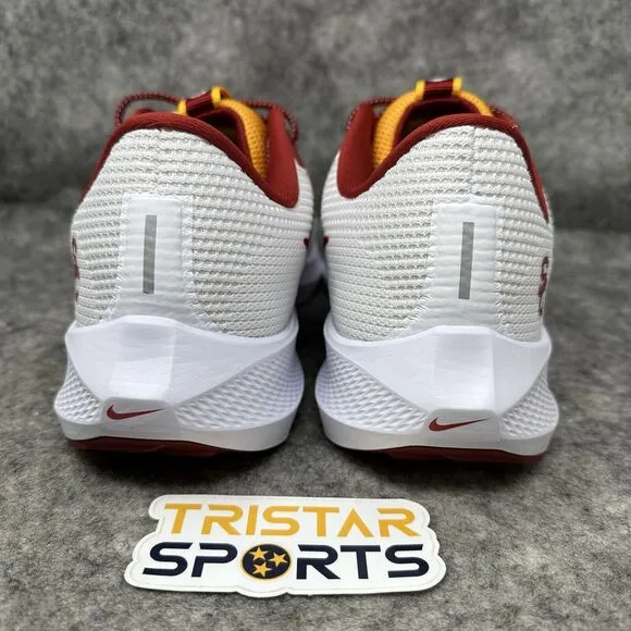 USC Trojans Nike Zoom Pegasus 40 Running Shoes Mens Size 12.5 White DZ6003-100
