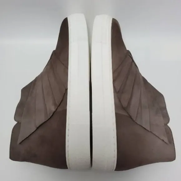 Valentina Rangoni Womens Serafina High Top Sneakers Shoes Taupe Size 8M New