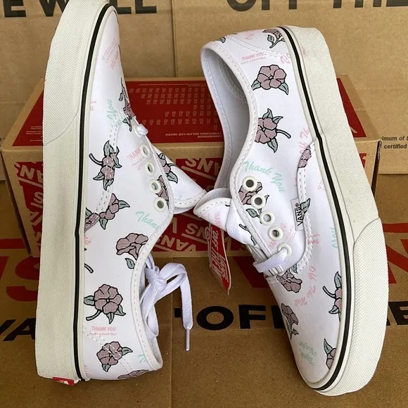 Vans Authentic (Thank You Flor) True White/Trwht sneakers WMNS