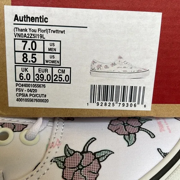 Vans Authentic (Thank You Flor) True White/Trwht sneakers WMNS
