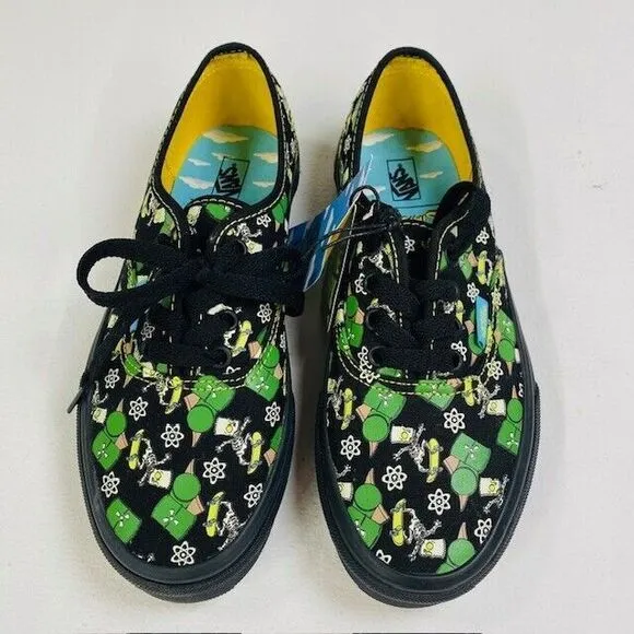 Vans Authentic The Simpsons Glow Bart Black Men's Size 3 Women's‎ 5