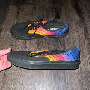 Vans Black Rainbow Sneakers Size 8.5