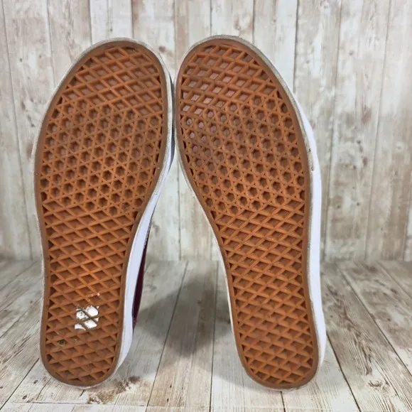 Vans Old Skool Suede Sneakers Burgundy Casual Skate Shoes Men's Size 10