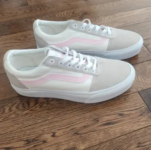 Vans Ward Women's Platform Block Beige Sneakers Size 10