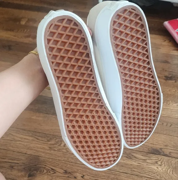 Vans Ward Women's Platform Block Beige Sneakers Size 10