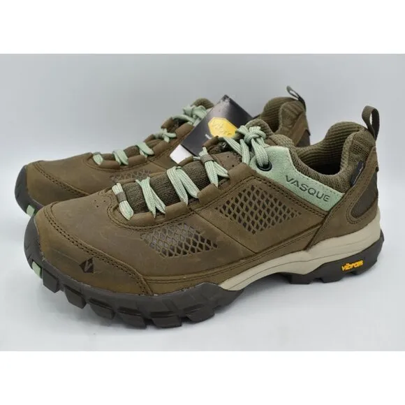 Vasque Women Size 8.5 Talus AT Low UltraDry Waterproof Bungee Brown Hiking Shoes