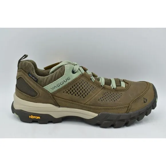Vasque Women Size 8.5 Talus AT Low UltraDry Waterproof Bungee Brown Hiking Shoes