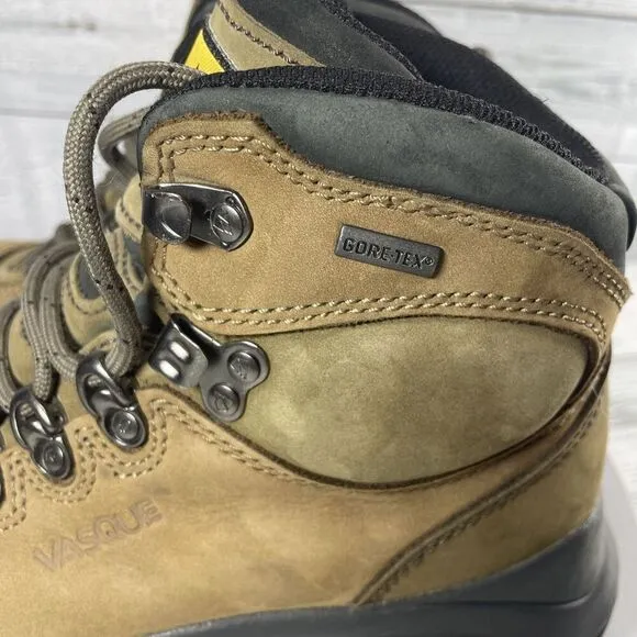 Vasque Boots Women Size 7 Wasatch GoreTex Waterproof Hiking Brown Vibram 7177