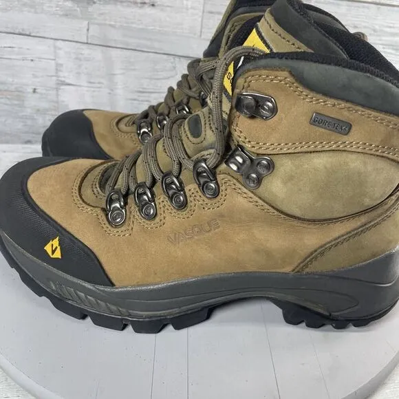 Vasque Boots Women Size 7 Wasatch GoreTex Waterproof Hiking Brown Vibram 7177