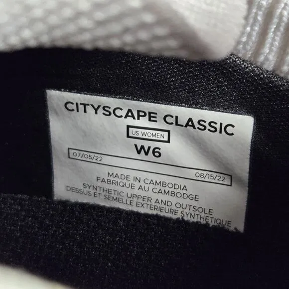 Vessi Cityscape Classic Womens Size 6 Lace Up Waterproof Shoes Sneakers White
