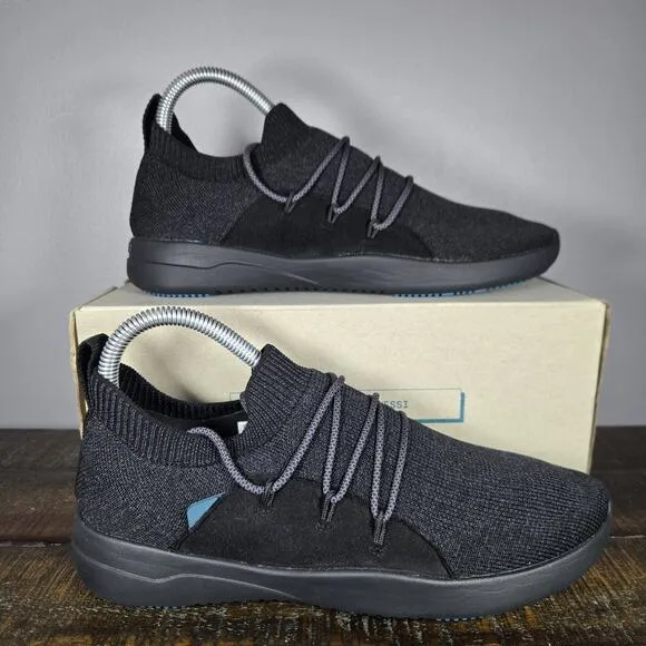 Vessi Cityscape Classic Womens Size 8 Lace Up Waterproof Shoes Sneakers Black