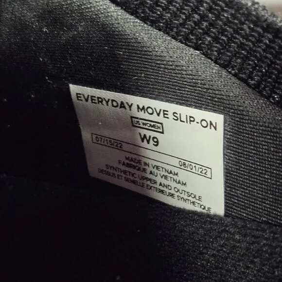 Vessi Everyday Move Slip On Womens Size 9 Waterproof Shoes Sneakers Black