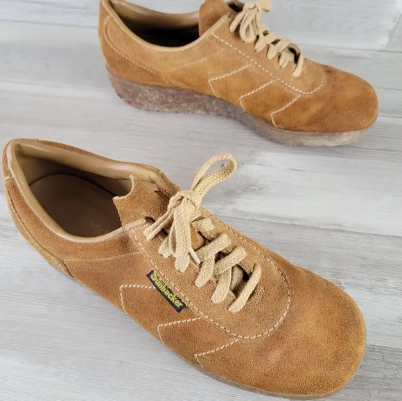 Vintage 70s Sunbacker Suede Running Shoes Mens 10½D