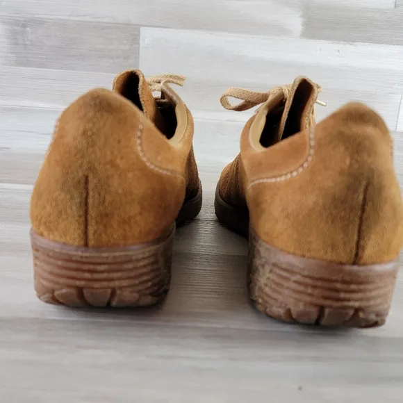 Vintage 70s Sunbacker Suede Running Shoes Mens 10½D