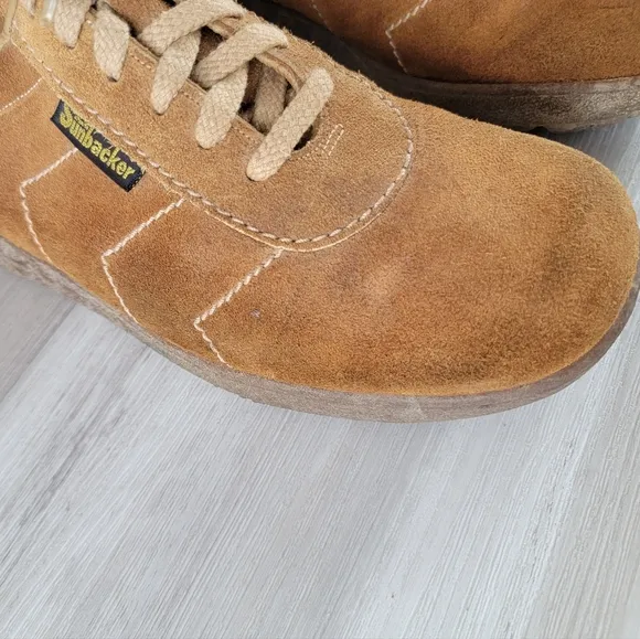Vintage 70s Sunbacker Suede Running Shoes Mens 10½D