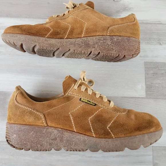 Vintage 70s Sunbacker Suede Running Shoes Mens 10½D