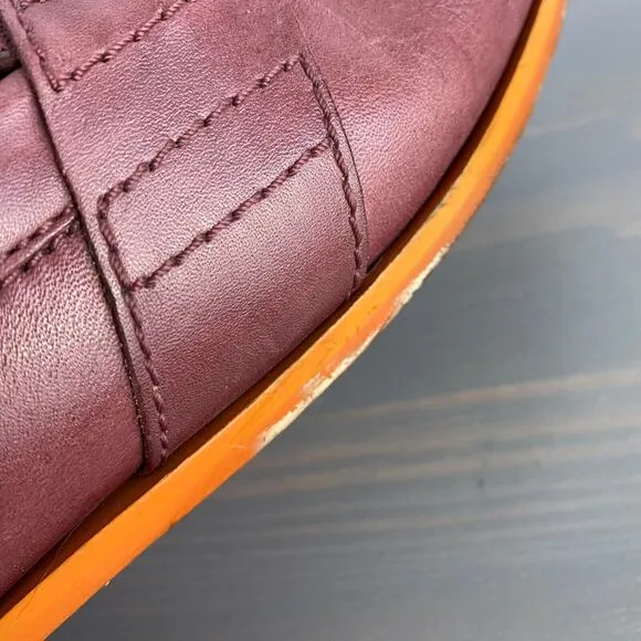 Vintage Cole Haan Nike Air Penny Loafer Men 10.5M Burgundy Leather Old Money