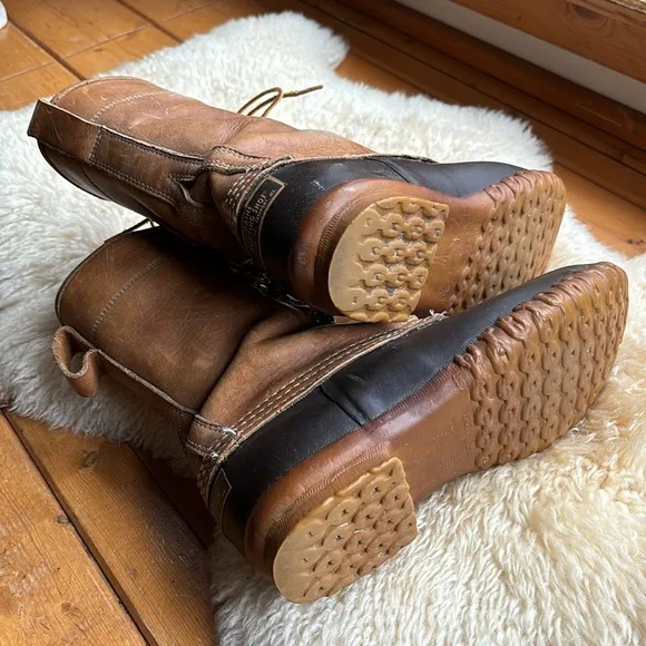 Vintage Leather Bean Boots