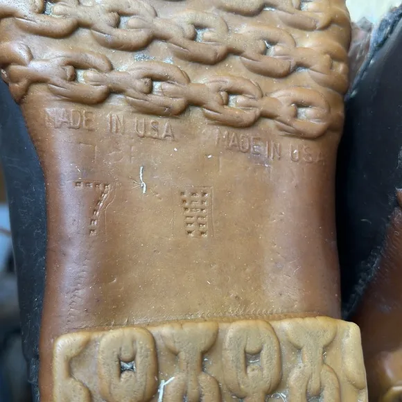 Vintage Leather Bean Boots