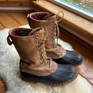 Vintage Leather Bean Boots