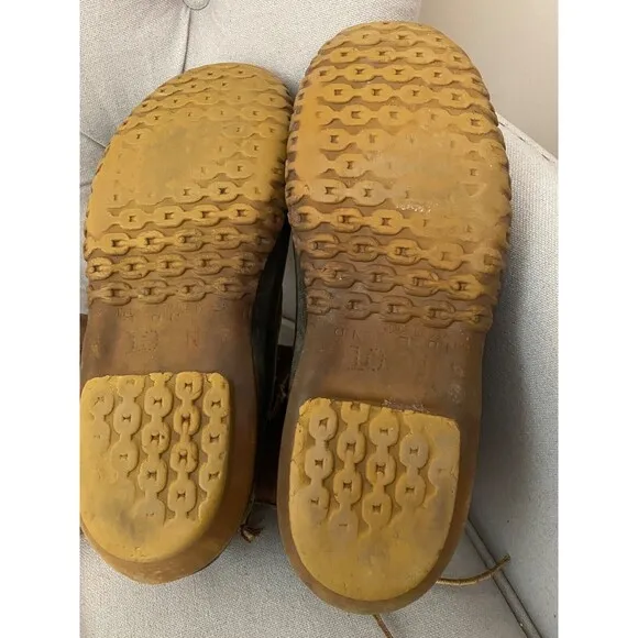 Vintage LL BEAN Waterproof Maine Hunting Boots Mens Size 10 Leather USA made