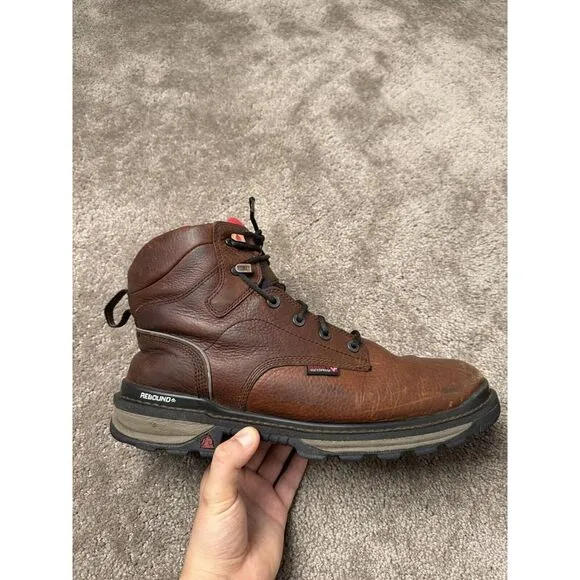Vintage Mens Rocky Rams‎ Horn Waterproof Work Boot, American boots RKK0259 Sz 13