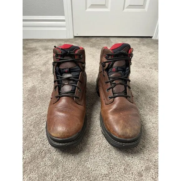 Vintage Mens Rocky Rams‎ Horn Waterproof Work Boot, American boots RKK0259 Sz 13