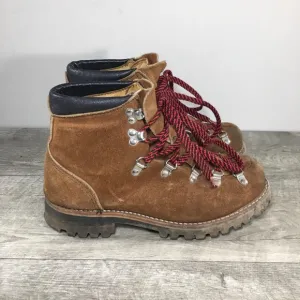 Vtg Made in USA Hiker Boots Backpacker Hiking Womens Suede Trail Boss Boots 8.5