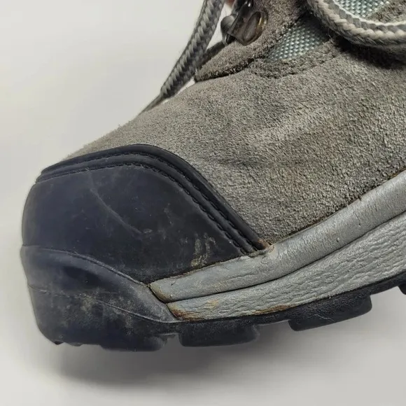 VTG Raichle Boots Mens 11 Gray Suede Leather Hiking Outdoor Mountaineering Trail
