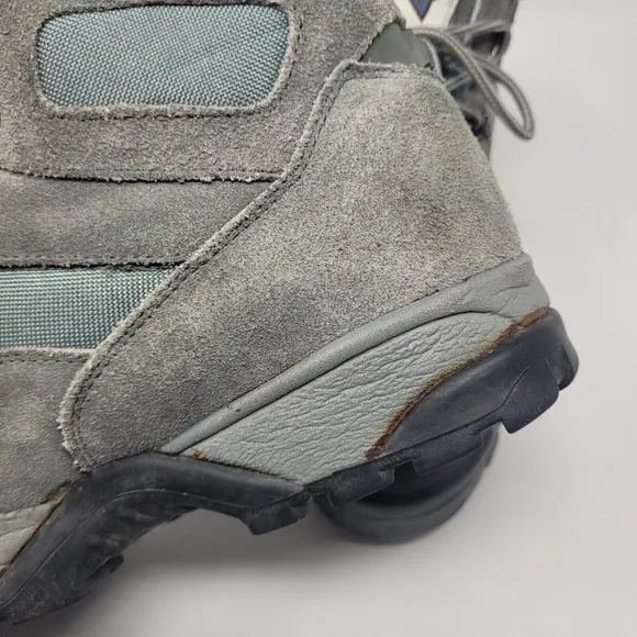 VTG Raichle Boots Mens 11 Gray Suede Leather Hiking Outdoor Mountaineering Trail