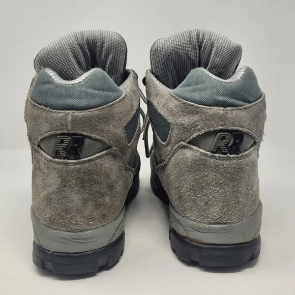VTG Raichle Boots Mens 11 Gray Suede Leather Hiking Outdoor Mountaineering Trail