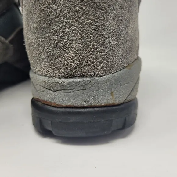 VTG Raichle Boots Mens 11 Gray Suede Leather Hiking Outdoor Mountaineering Trail