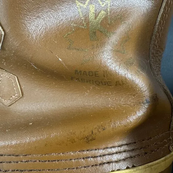 VTG‎ Sorel Waterproof Manitou Kaufman Wool Lined Removable Leather Snow Boots 13