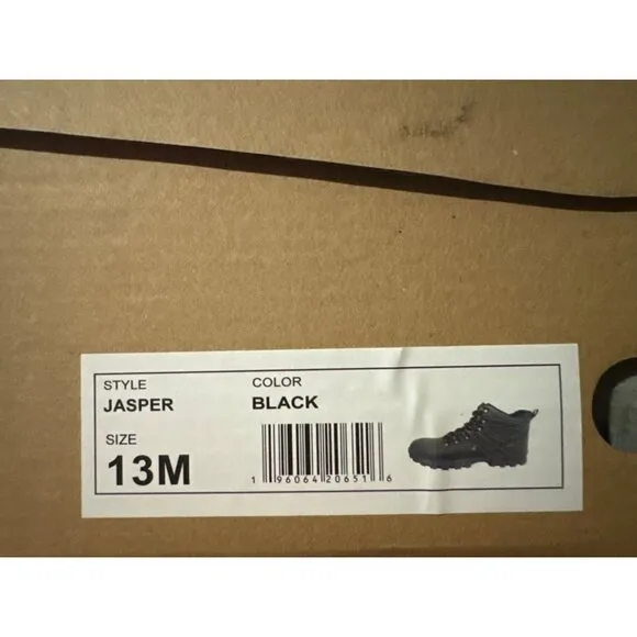 Weatherproof Vintage Mens Black Jasper Lace-up Hiking Boots, Size 13, NIB