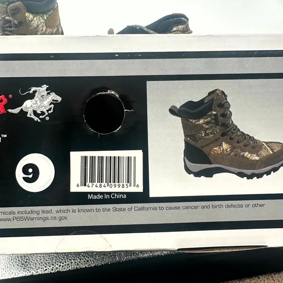 Winchester Bobbcat Hunting Boots Men 9 Multi Camouflage Realtree Edge Waterproof