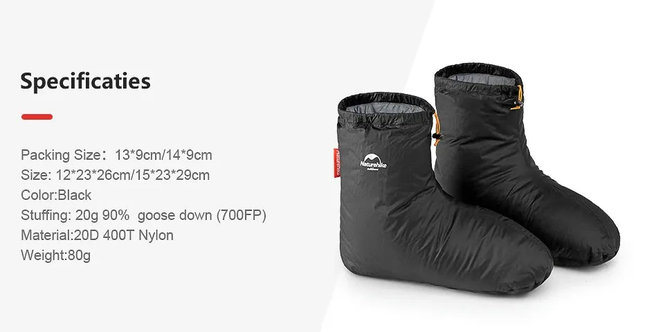 Winter Goose Down Slipper Boots – Water-Resistant, Windproof, and Thermal Foot Covers