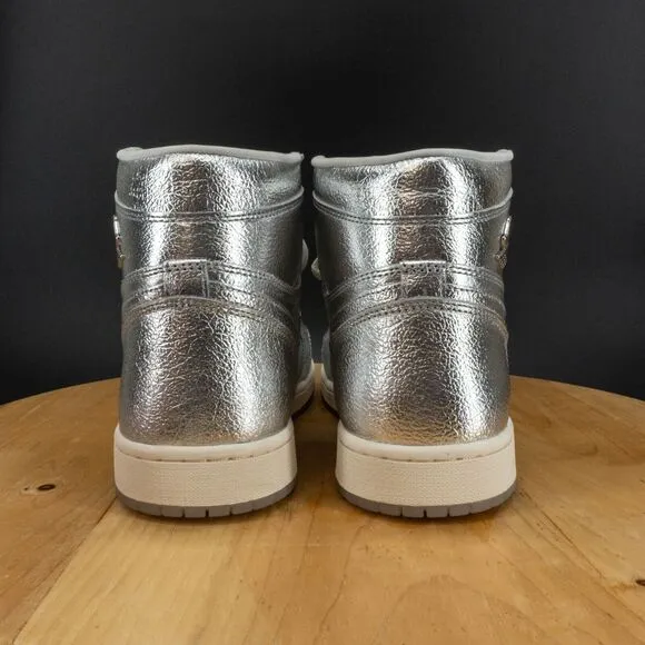 Womens 11.5 / Mens 10 - Nike Air Jordan 1 Retro High OG Shoes Chrome Sneakers