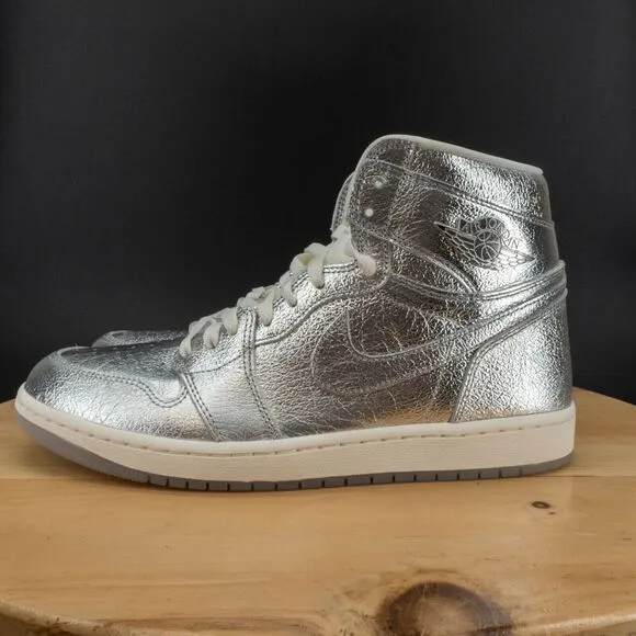 Womens 11.5 / Mens 10 - Nike Air Jordan 1 Retro High OG Shoes Chrome Sneakers