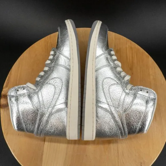 Womens 11.5 / Mens 10 - Nike Air Jordan 1 Retro High OG Shoes Chrome Sneakers