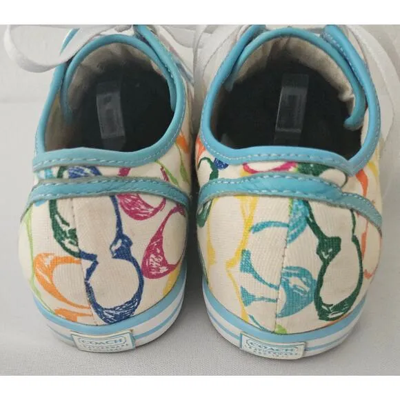 Women's Coach multi color sneakers
