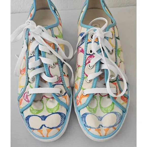 Women's Coach multi color sneakers