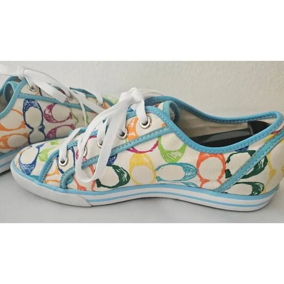 Women's Coach multi color sneakers