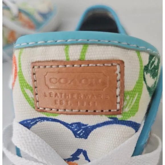 Women's Coach multi color sneakers