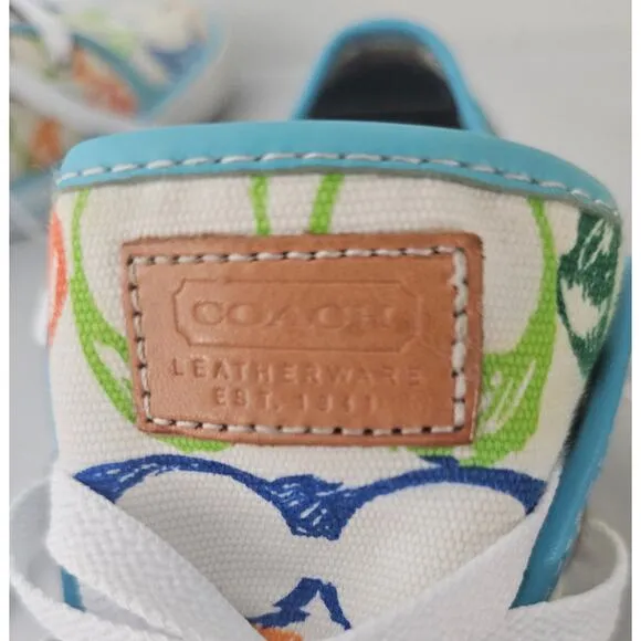 Women's Coach multi color sneakers