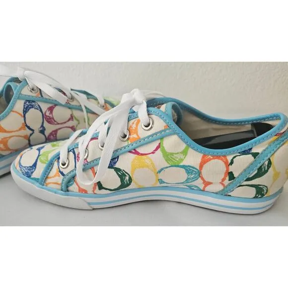 Women's Coach multi color sneakers
