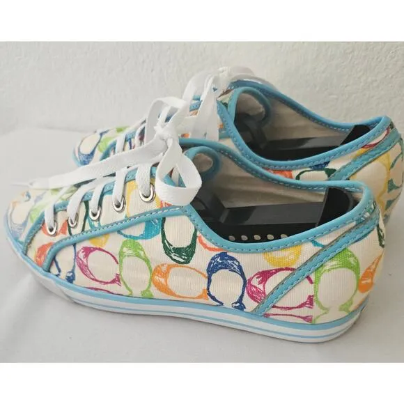 Women's Coach multi color sneakers