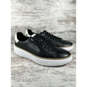 Women's Cole Haan GrandPro TopSpin Black Leather Low Top Sneakers Sz 9.5B EUC!